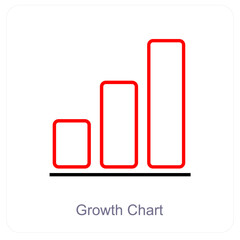 Graph Chart and diagram icon concept