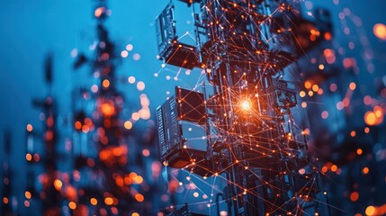 telecommunication network technology, focusing on advanced data processing and connectivity innovations