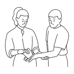 First aid for hand injury