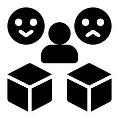 customer experience, customer feedback, customer feel, satisfaction, customer, product solid or glyph icon