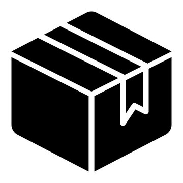 product, gift, box, package, product management, cube solid or glyph icon