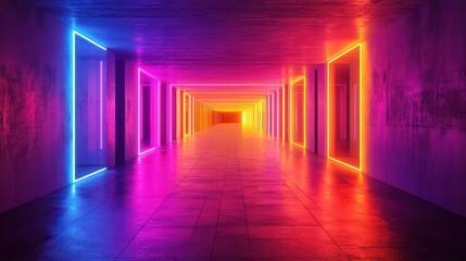 neon light elements, investment creating a vibrant and energetic urban aesthetic