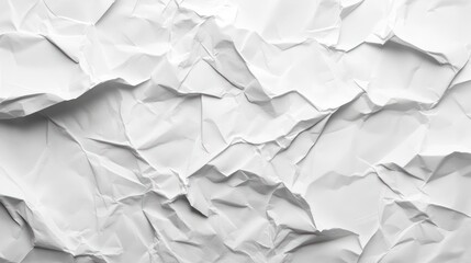 Fototapeta premium White paper texture background with crumpled abstract shapes