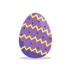 easter egg purple vector illustration