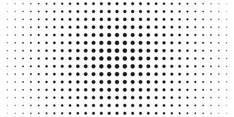 Black and white dotted halftone background. vector ilustration