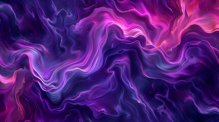 Obraz premium Vibrant Abstract Swirls in Purple and Pink Hues