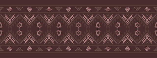 Ancient echoes Aztec geometric seamless patterns southwest Navajo Native American tribal ethnic colorful for textile printing