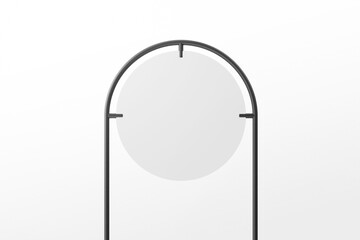 Black Round Signage Mockup