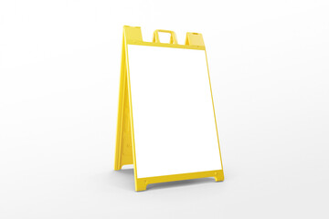 Caution Signboard Mockup