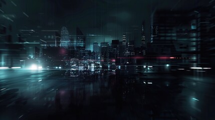 Fototapeta premium Abstract colorful circular bokeh with city background