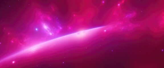 Obraz premium Beautiful Maroon Sci-fi cosmic space background