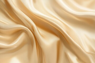 Obraz premium Light pale soft pastel gold golden champagne beige abstract background. Color gradient ombre transition. Silk fabric. Luxury premium rich. Matte shimmer. Christmas, birthday, anniversary. Template, ai