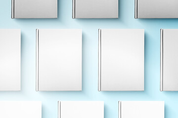 Brand Book Mockup on Blue Background