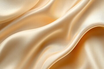 Obraz premium Light pale soft pastel gold golden champagne beige abstract background. Color gradient ombre transition. Silk fabric. Luxury premium rich. Matte shimmer. Christmas, birthday, anniversary. Template, ai