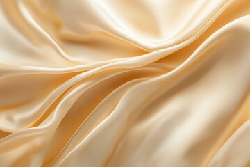 Obraz premium Light pale soft pastel gold golden champagne beige abstract background. Color gradient ombre transition. Silk fabric. Luxury premium rich. Matte shimmer. Christmas, birthday, anniversary. Template, ai