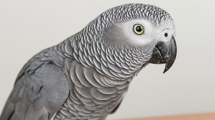 Obraz premium Portrait of a Grey Parrot