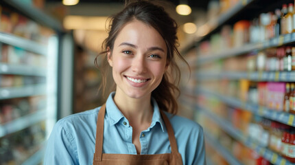 woman in supermarket