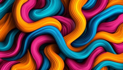 Obraz premium A fractal-inspired design with endlessly repeating patterns and swirling colors, creating a hypnotic, psychedelic effect