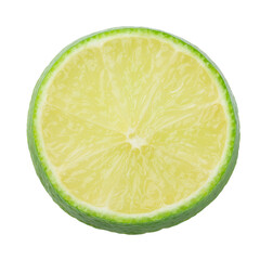 Lime slices isolated on a white background