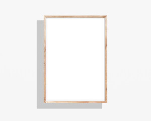 Light Wood Frame Mockup