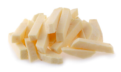 Japan Sweet potato isolated on white background.