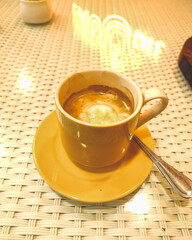 Affogato coffee at a cafe in Cuttack, Odisha, India in April 2023....
