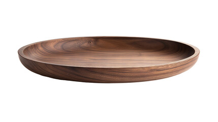 wooden bowl isolated on white background. wooden bowl on transparant background