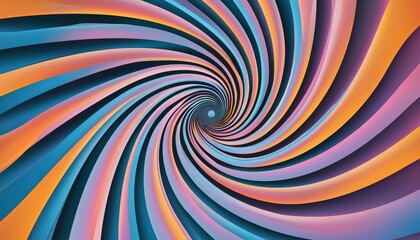 A psychedelic spiral with concentric rings of vivid colors and complex, swirling patterns drawing the viewer into the center