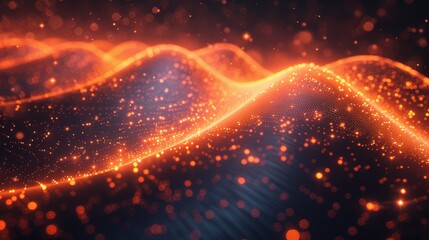 Fototapeta premium A light that shines in the darkness, with a magical glow.