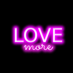 love more neon style - Editable Text Effect, Valentine Font Style, Edit Passion Style