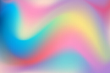 Abstract blurred gradient background. Summer design with liquid vibrant colors perfect for social media, web, poster, print.