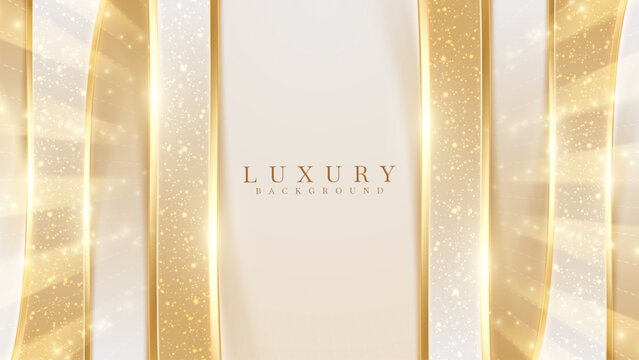 This is an elegant cover featuring vertical golden lines with a gradient background decorated with shimmering lights and exploding golden rays.
