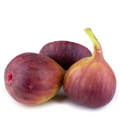Fresh figs isolated on a white background