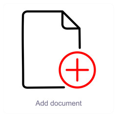 Fototapeta premium Add Document 