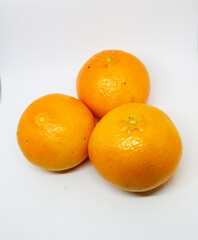 fresh orange isolated on white background