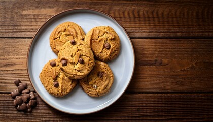 Peanut butter cookies space for text