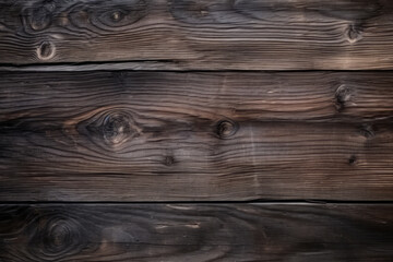 Naklejka premium Processed collage of old rustic dark brown wood planks texture. Background for banner, backdrop