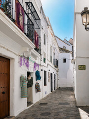 Calles estrechas de un pueblo de Andalucía 