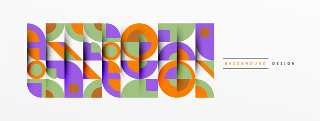 Obraz premium Modern geometrical abstract background - circles. Business or technology presentation design