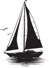 silhouette of a boat