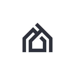 Home, house, real estate logo design