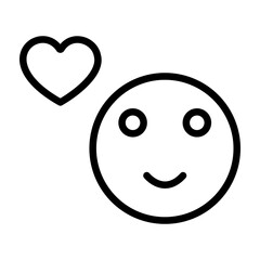 Optimistic Outlook Vector Line Icon Design