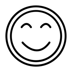 Cheerful Glow Vector Line Icon Design