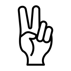 Luminous Victory Vector Line Icon Design