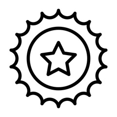 Sunlit Achievements Vector Line Icon Design