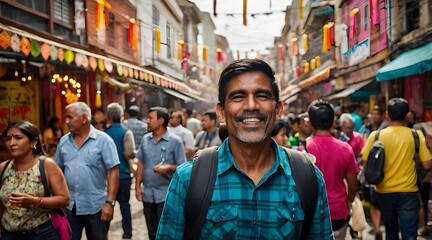 AI Generated image of crowd of people