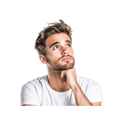 Fototapeta premium Thoughtful Young Man Looking