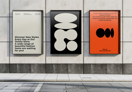 Urban Poster Mockup With Generative AI
