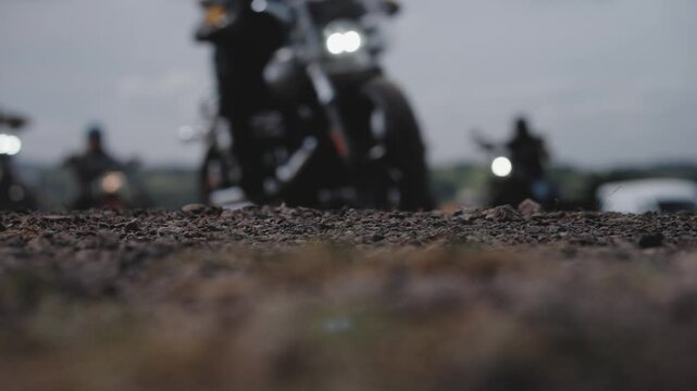 Chopper motorcycle riding, mountain road motorbike ride, custom bike riders