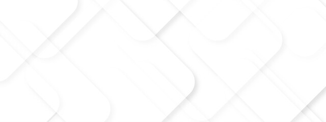 Abstract white background with diamond and triangle shapes. Modern Abstract white background design with layers and pattern. White color technology concept geometric line vector background.